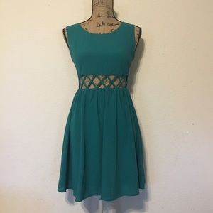 Cute F21 Summer Dress, Color In Green Size Small.